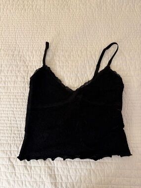 Urban Outfitters Black Lace Cami Tank Top